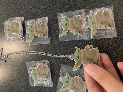 Baby Yoda halsband 